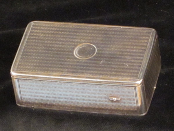 silver musical snuff box, circa 1816 by Wiliam Edwards. 