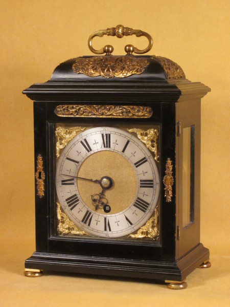 Tompion timepiece with pull quarter repeat circa 1686. 