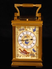 Panelled cc, with birds and butterflies enhanced by tiny glass beads.