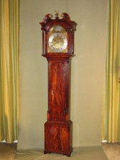 Scottish mahogany longcase clock
