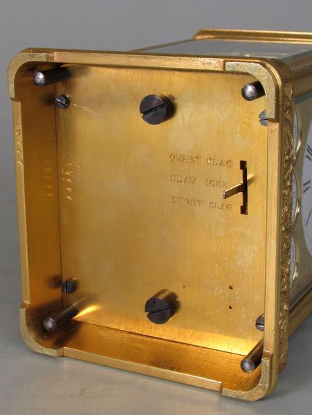 A grande-sonnerie carriage clock