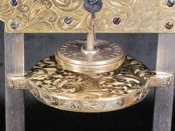 6ft dome top mercurial regulator. Glazed sides, mirrored back 