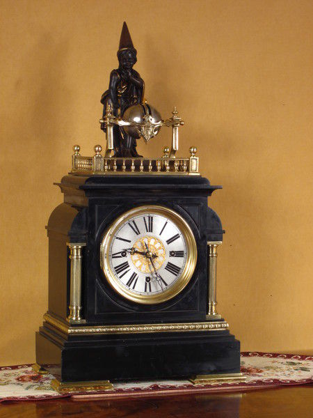 wizard automaton clock with westminster chimes