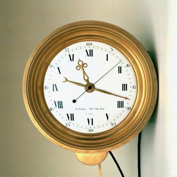 French Empire period mahogany longcse regulator with gridiron by Lepaute 