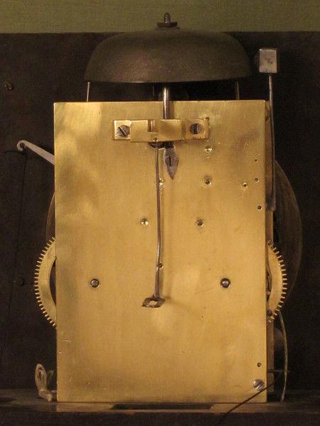 early square dial lacquer longcase in very original condition. circa710