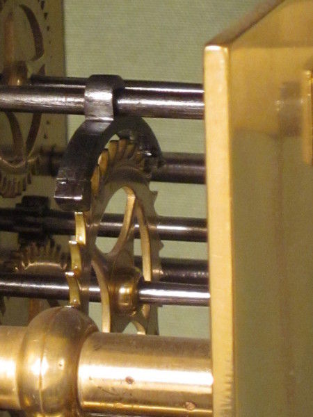 early square dial lacquer longcase in very original condition. circa710