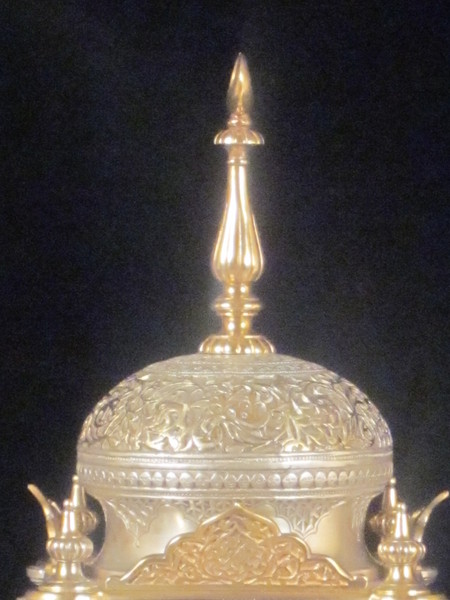 Carriage/travelling clock made for Ottoman market.Highly detailed case.