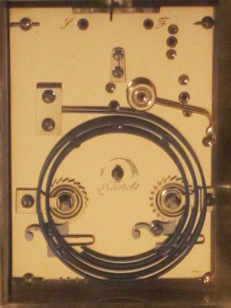 Carriage/travelling clock made for Ottoman market.Highly detailed case.