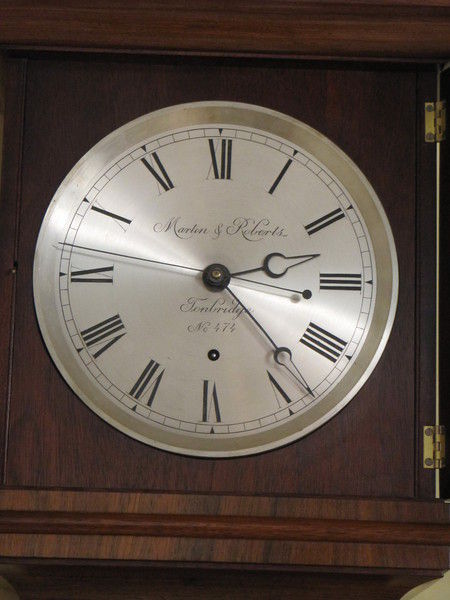 Martin and Roberts rosewood wall regulator,commissioned in 1978.