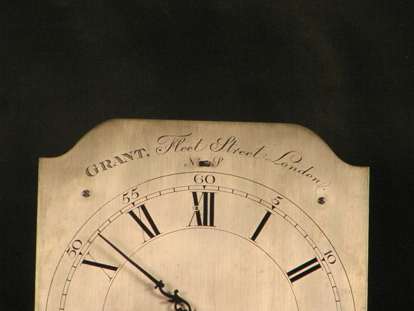 late18th cent mahogany wall clock by Grant Fleet Street London No. 330