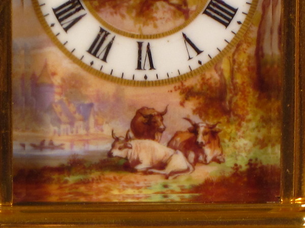 Richard (CA et Cie) signed to bottom L of backplate. 3 porcelain panels.