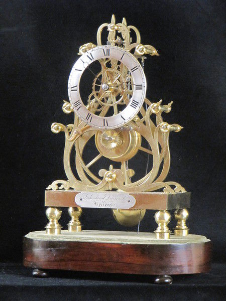 A fine example of one of Condliffs third series skeleton clocks