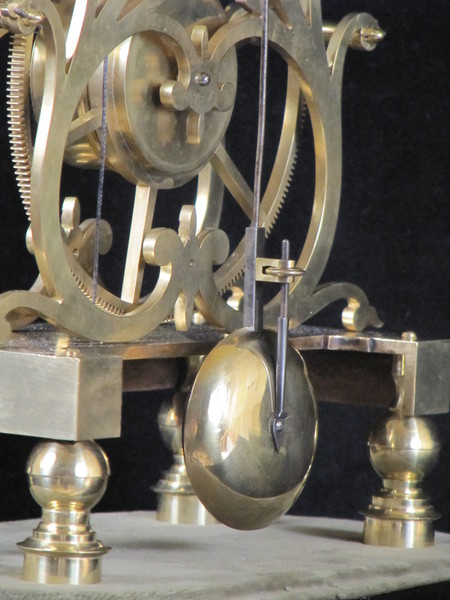 A fine example of one of Condliffs third series skeleton clocks
