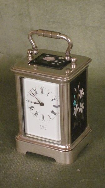 Rare miniature silver plated corniche cased 