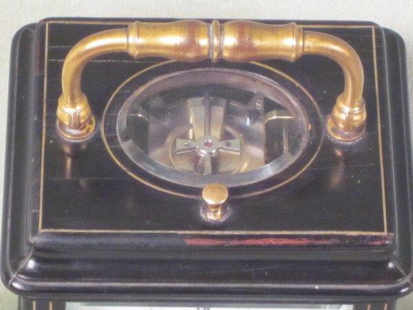 D431 A rare bell striking and repeating carriage clock