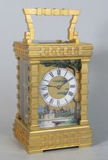 Large and highly unusual Carriage Clock 