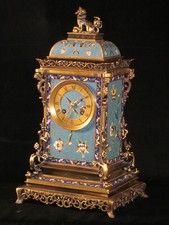 French champleve mantel clock made for the Chinese market.