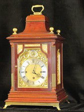 Westminster a whittington chiming mahogany fusee bracket clock