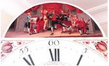 A fine English seven tune musical longcase clock with automata