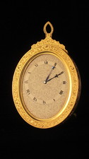 D436. A fine mid 19th century oval Strut clock