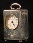 sub-miniature swiss blue enamelled timepiece (France)