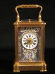 Fine enamel panelled French carriage clock, circa 1890 (France)