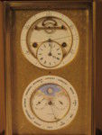 Perpetual calendar clock, days of week,month,year, moon phases (France)