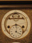 Perpetual calendar clock, days of week,month,year, moon phases (France)