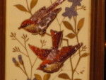 Panelled cc, with birds and butterflies enhanced by tiny glass beads.  (France)