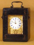 Engraved early bell striking carriage clock with case (France)