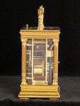 impressive corinthian column striking and repeating carriage clock (France)