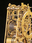 early ( circa !832) English skeleton clock with strikework in the base. (England)