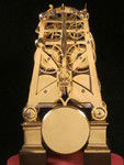 early ( circa !832) English skeleton clock with strikework in the base. (England)