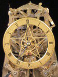 early ( circa !832) English skeleton clock with strikework in the base. (England)