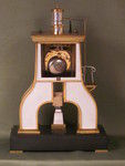 Guilmet clock based on the steam hammer (France)