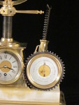 Maritime industrial clock with globe, anchor, etc. (France)
