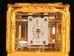 fully engraved Grande sonnerie gorge carriage clock with calendar work (France)