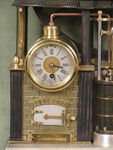 Complex industrial clock based on the steam pump. (France)