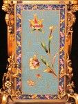 French champleve mantel clock made for the Chinese market. (France)