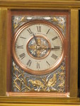 carriage clock made for Japanese market with fine metal panels  (France)